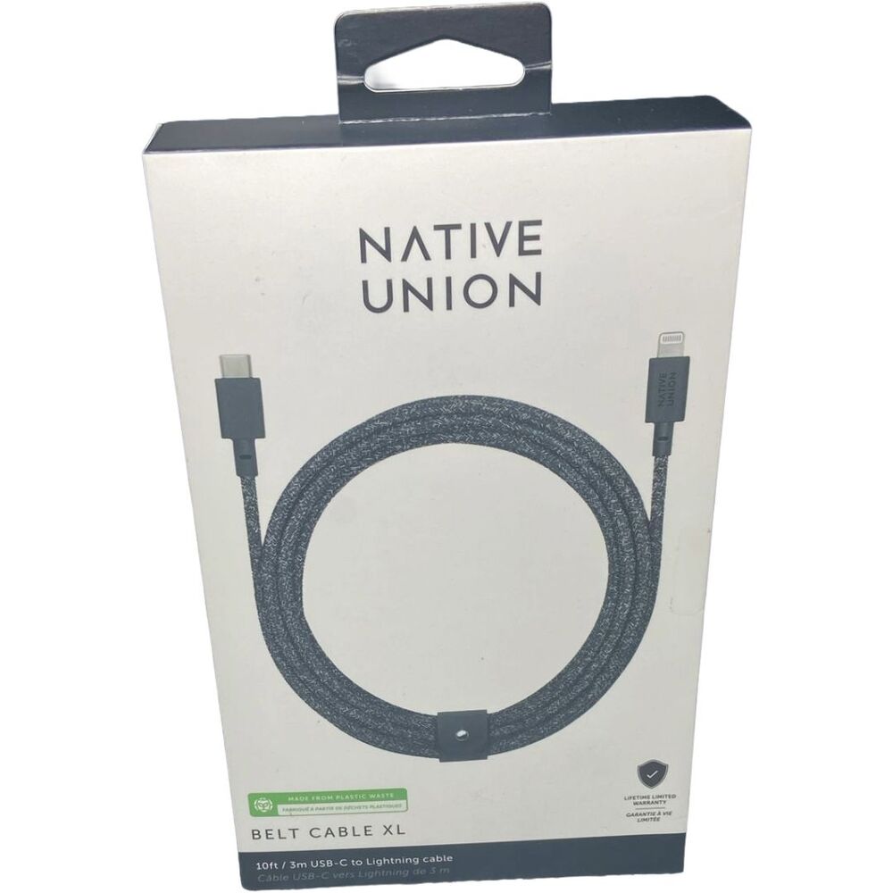 iPhone Charger Cable 10ft USB-C to Lightning MFi-Certified Fast Charging Belt XL